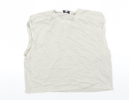 & Other Stories Women's Beige Sleeveless Cotton Tank