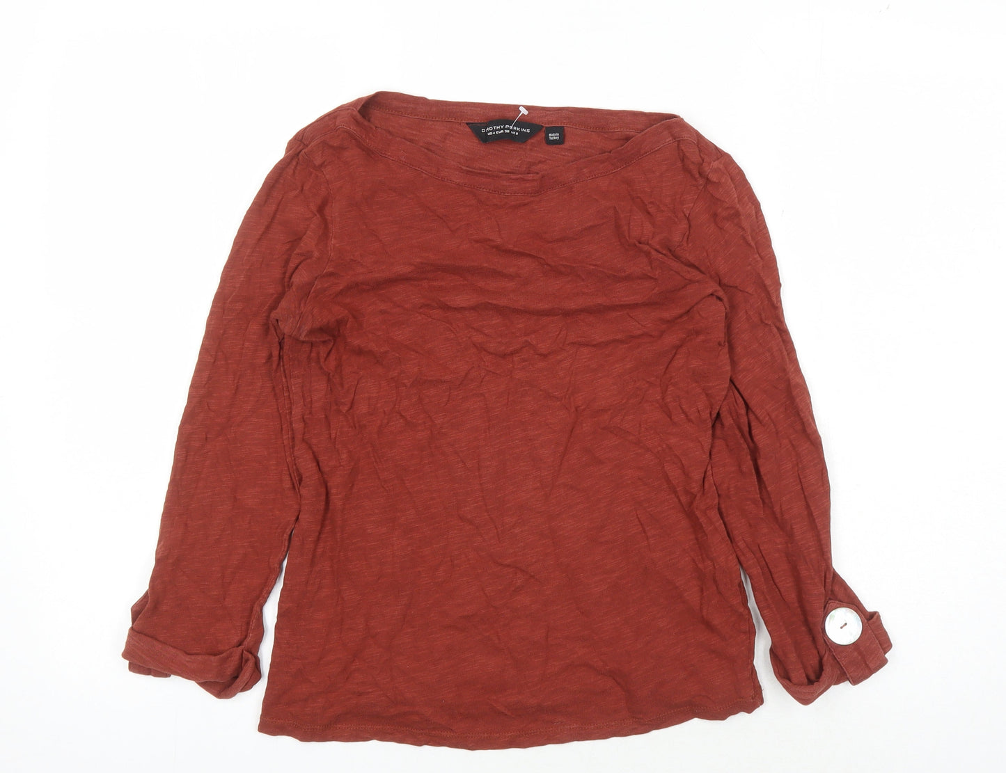 Dorothy Perkins Women's Red Boat Neck Top, Size 8