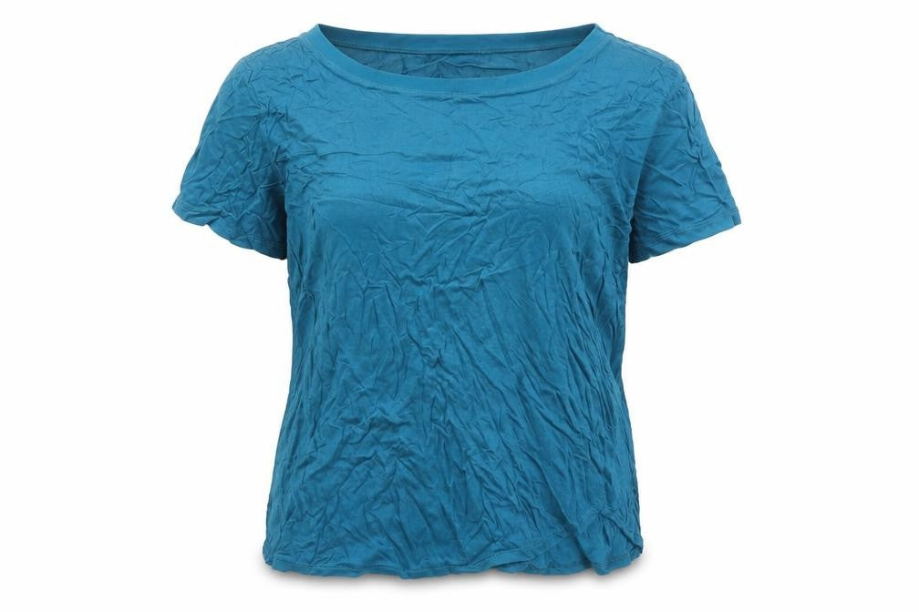 Oasis Women's Blue Crew Neck T-Shirt Size M