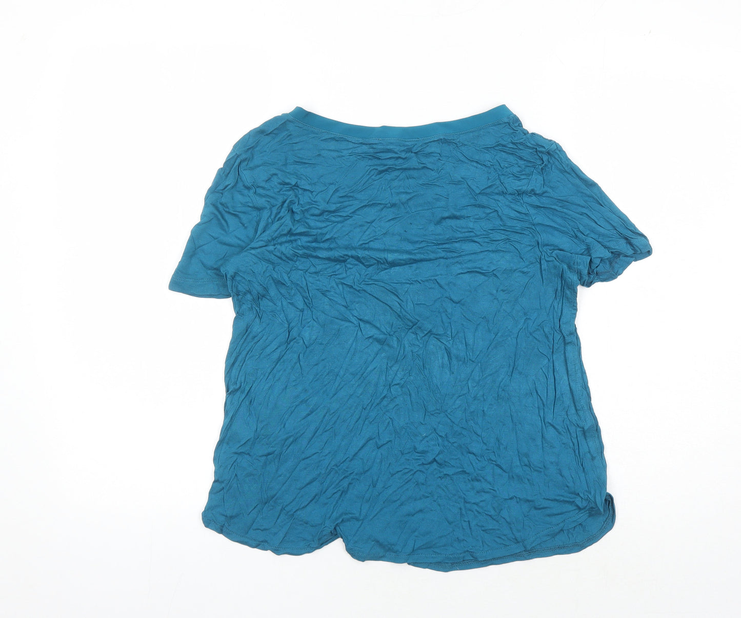 Oasis Women's Blue Crew Neck T-Shirt Size M
