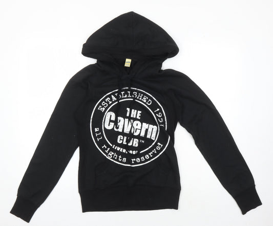 Kavio Men's Black Graphic Print Pullover Hoodie M