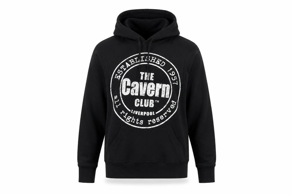 Kavio Men's Black Graphic Print Pullover Hoodie M