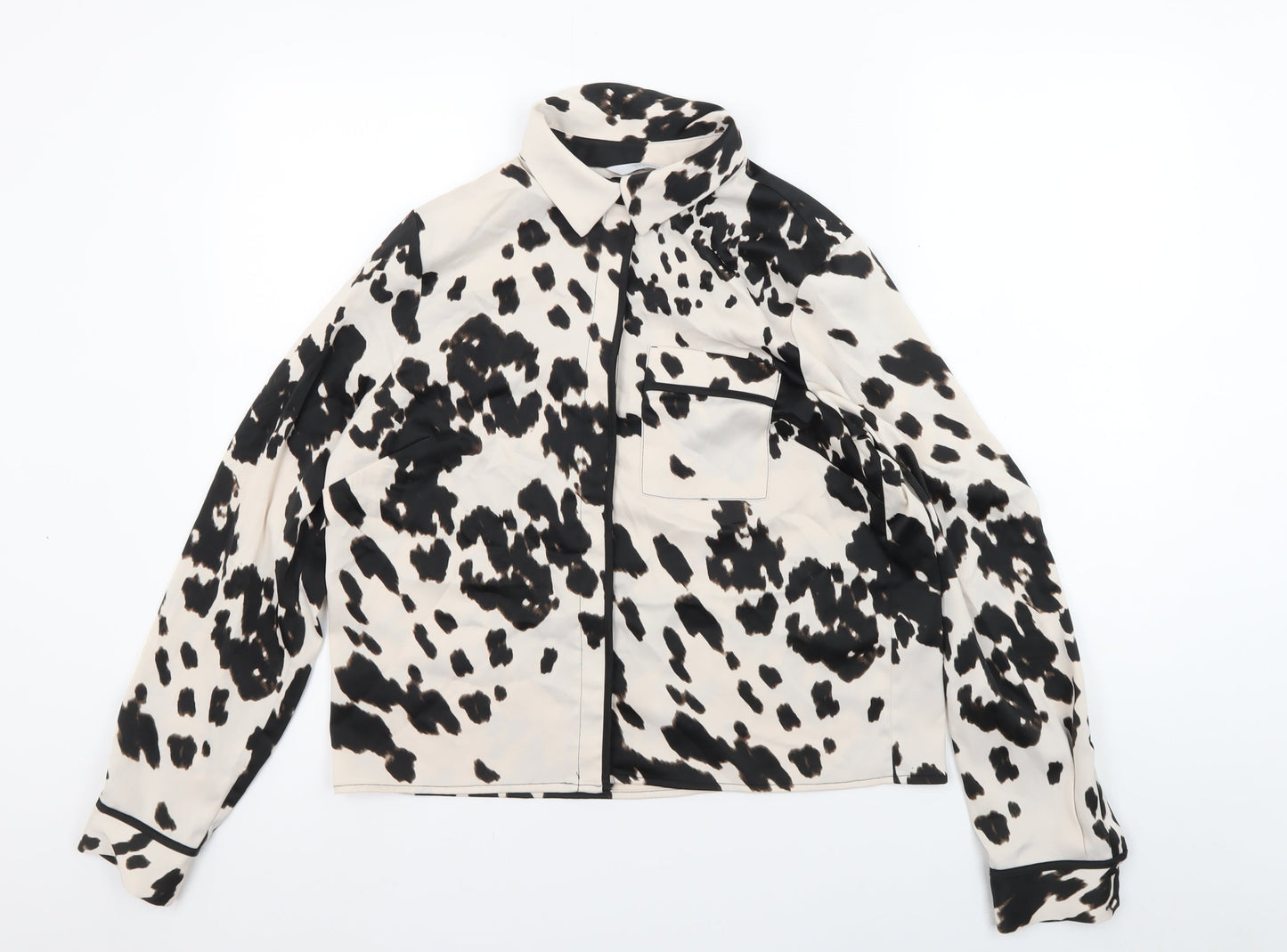 Michelle Keegan Women's Animal Print Button-Up Shirt