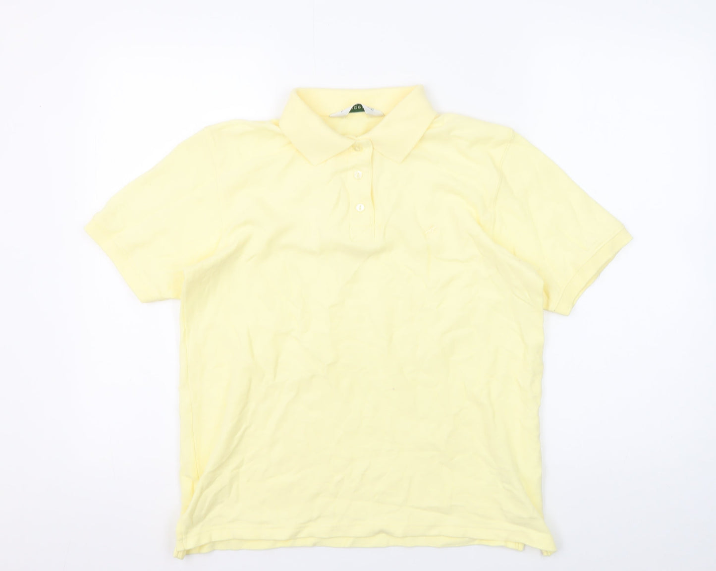 Jumper Men's Yellow S Polo Shirt with Collared Neck