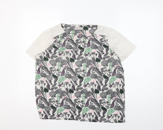 Marks & Spencer Women Ivory T-Shirt Size 14