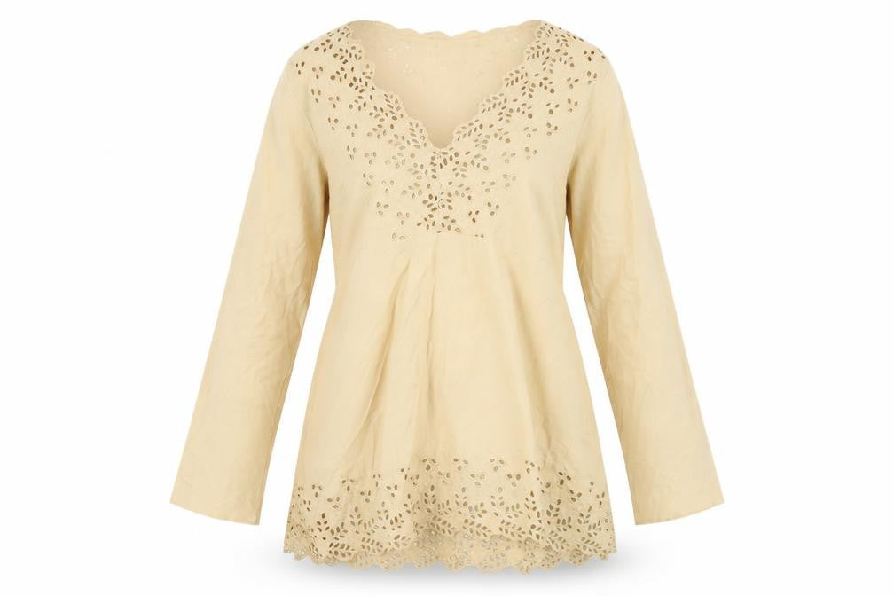 Banana Republic Women's Beige Tunic Blouse, Size S