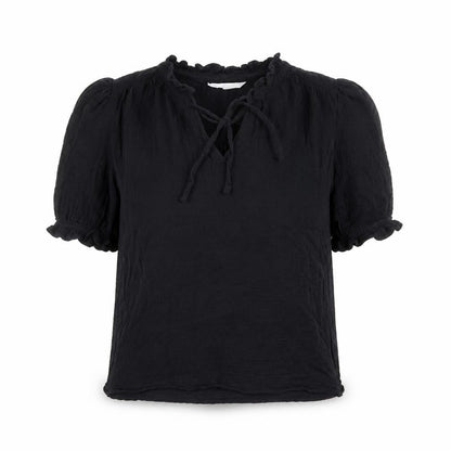 Marks & Spencer Black Cotton Top, Size 10