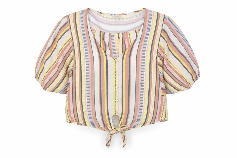 Dizzy Lizzy Women’s Multicoloured Striped Top S