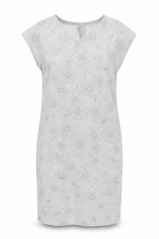 Rohan Women's Grey Floral Sleeveless Dress Size 10