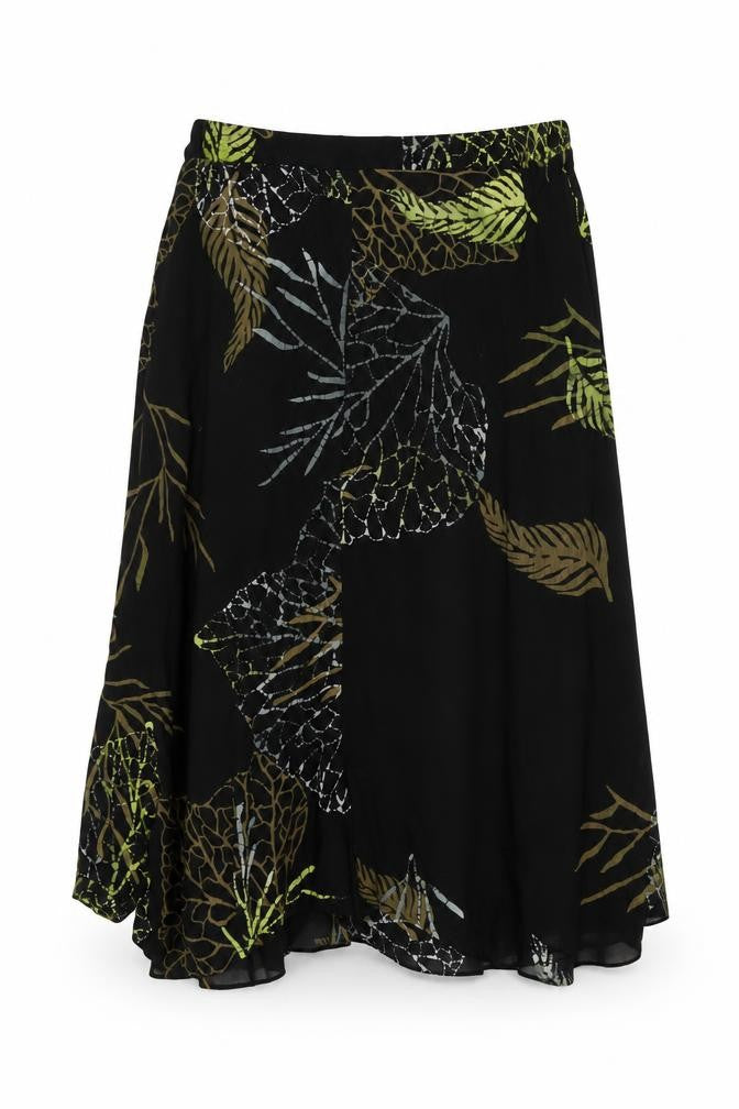 Angel Circle Women's Black Viscose Geometric Skirt Size 2