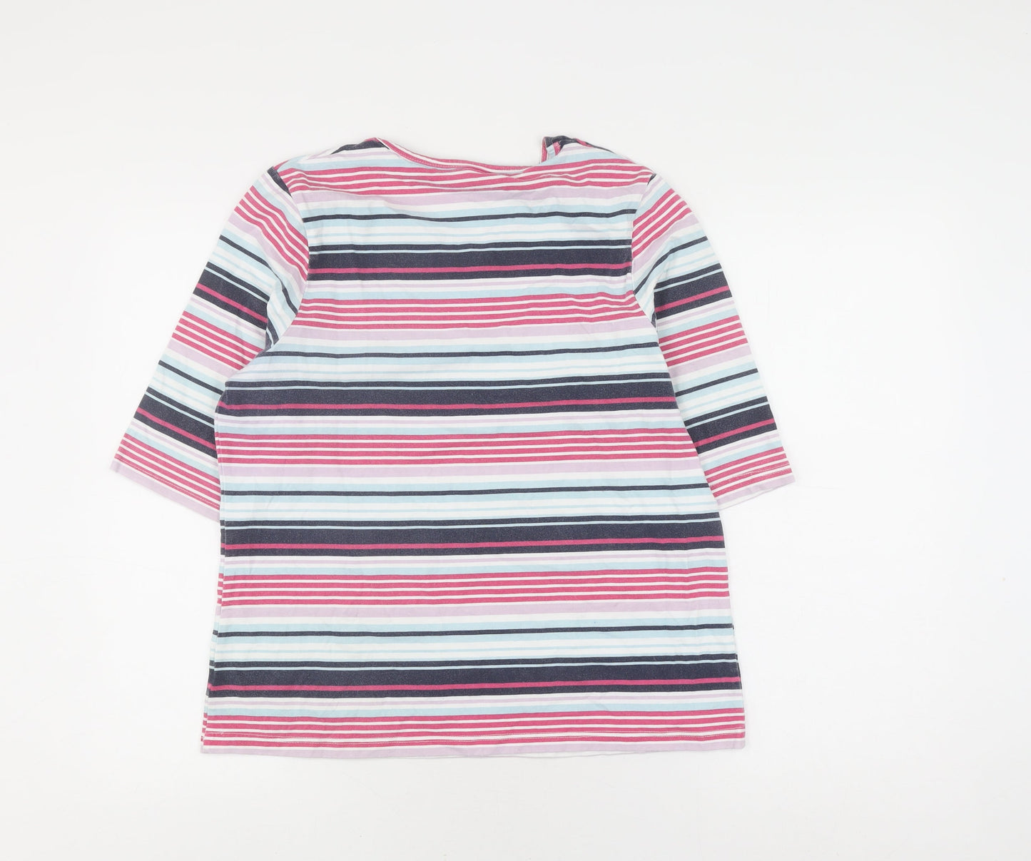 Tulchan Women's Multicoloured Striped Pullover Jumper Size 16