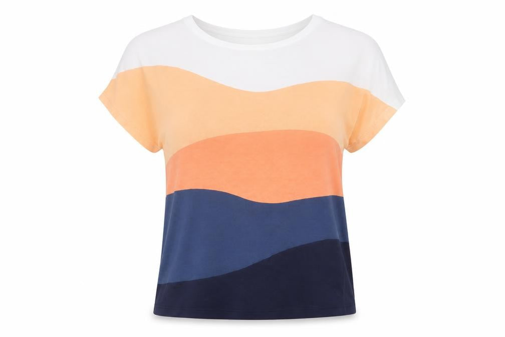 Marble Women's Multicoloured Colourblock T-Shirt