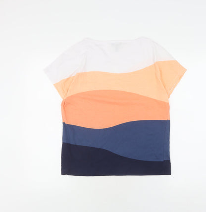 Marble Women's Multicoloured Colourblock T-Shirt