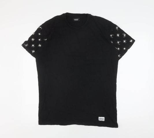 A Question Of Unisex Black Graphic T-Shirt, Medium