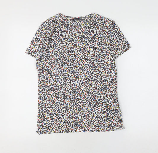 Marks and Spencer Kids Multicoloured Animal Print T-Shirt Size 12
