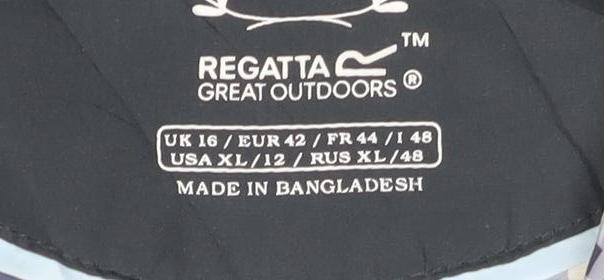 Regatta Women's Blue Quilted Jacket Size 12