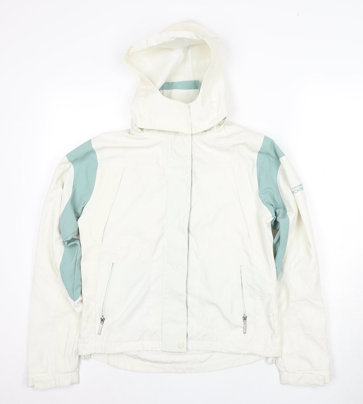 Backswing Women's Ivory Hooded Jacket Size 10