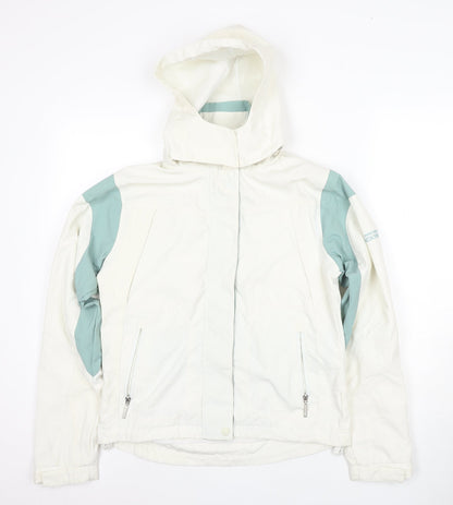 Backswing Women's Ivory Hooded Jacket Size 10