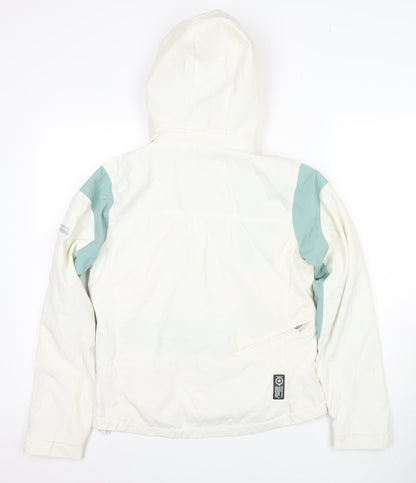 Backswing Women's Ivory Hooded Jacket Size 10