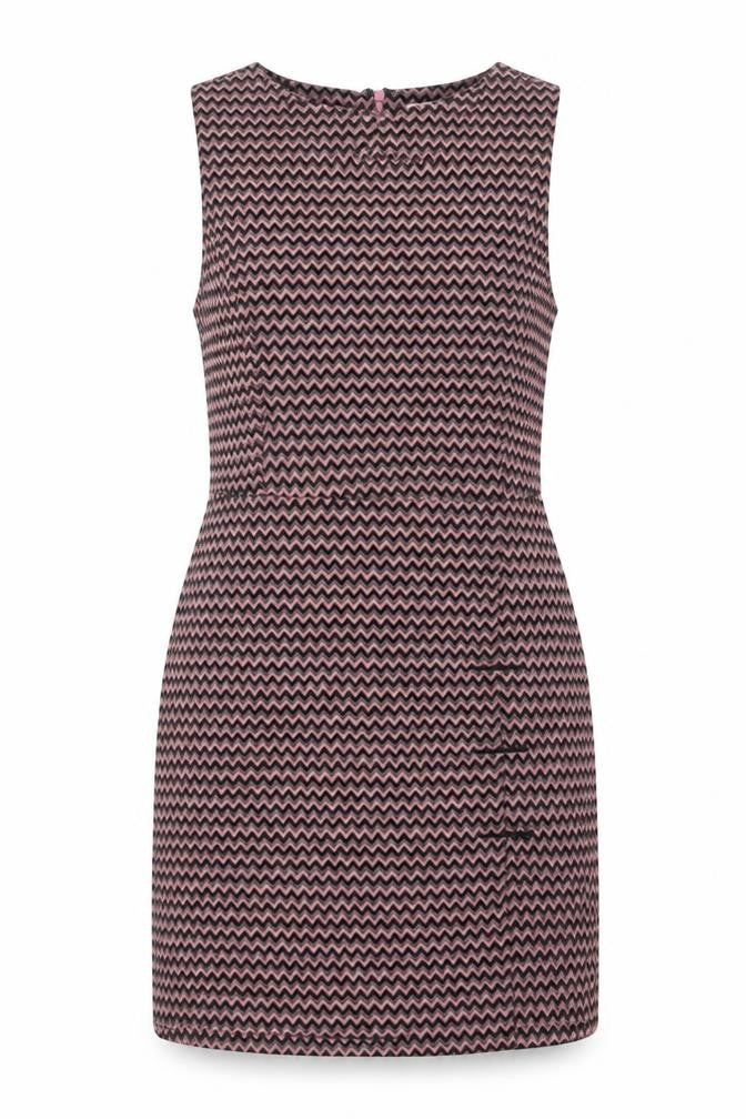 Apricot Women's Pink Chevron Shift Dress UK 12