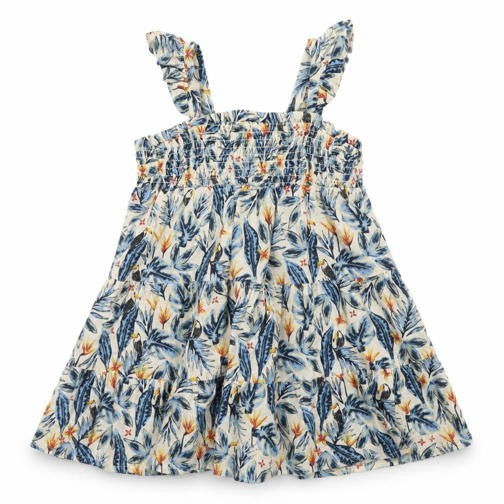 Marks & Spencer Girls Multicoloured A-Line Dress, 2-3 Years