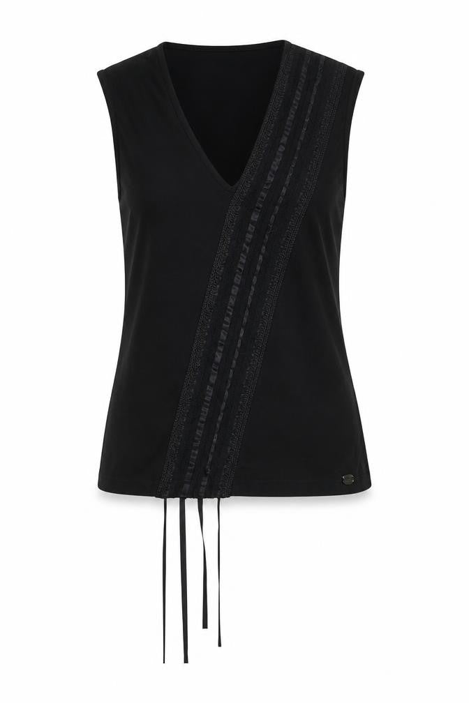 Ted Baker Women's Black Wrap Blouse with Straps