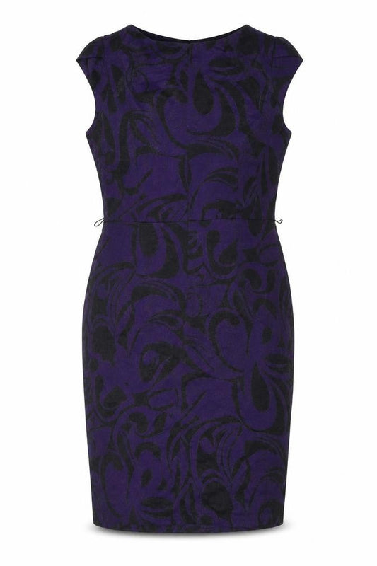 Per Una Women's Purple Floral Sheath Dress, Size 14