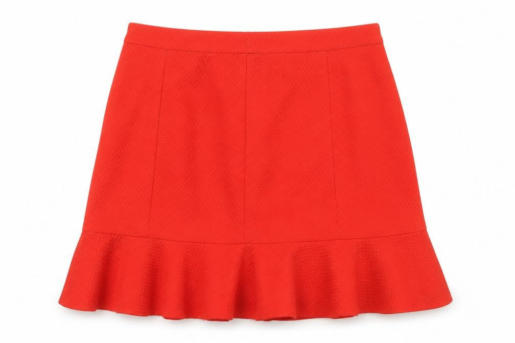 Oasis Women's Red A-Line Skirt Size 12