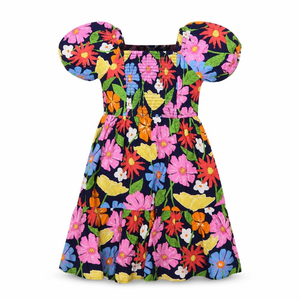 Marks & Spencer Girls Multicoloured A-Line Dress 6-7 Years