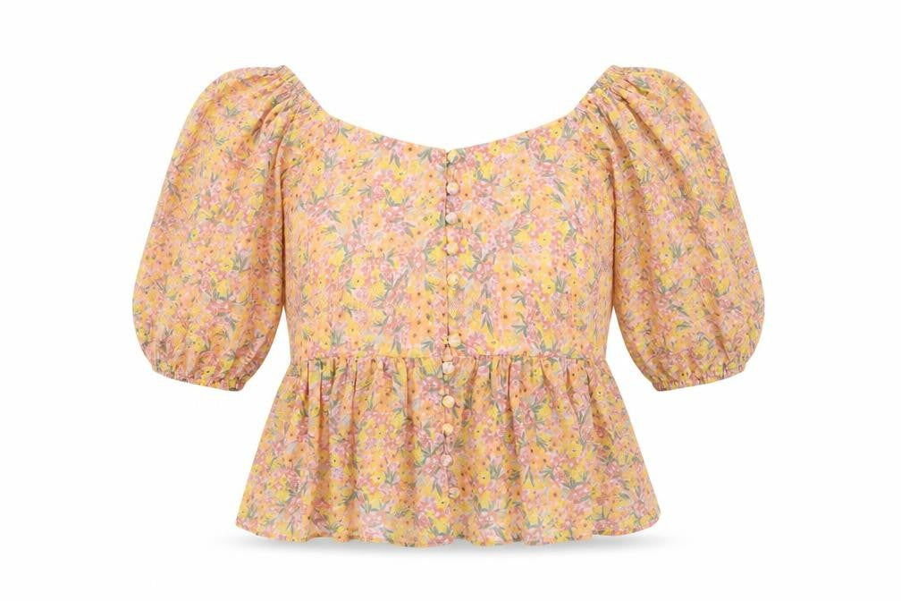 New Look Women's Multicoloured Floral Blouse
