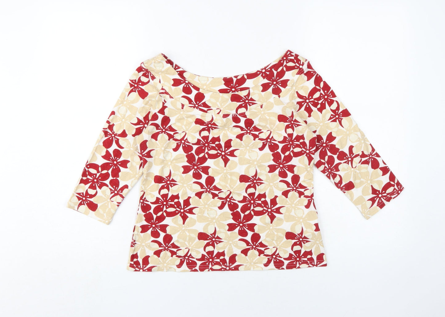 Next Women's Floral Top 14 Multicoloured 3/4 Sleeve