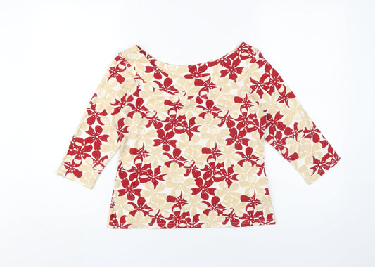 Next Women's Floral Top 14 Multicoloured 3/4 Sleeve
