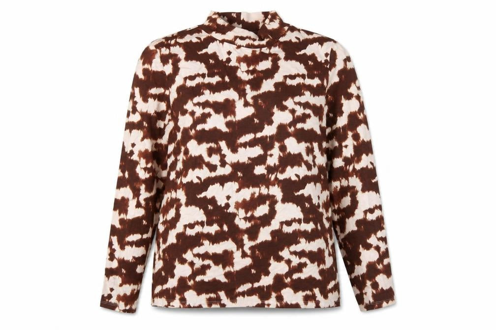 Marks & Spencer Women's Brown Mock Neck Top Size 22