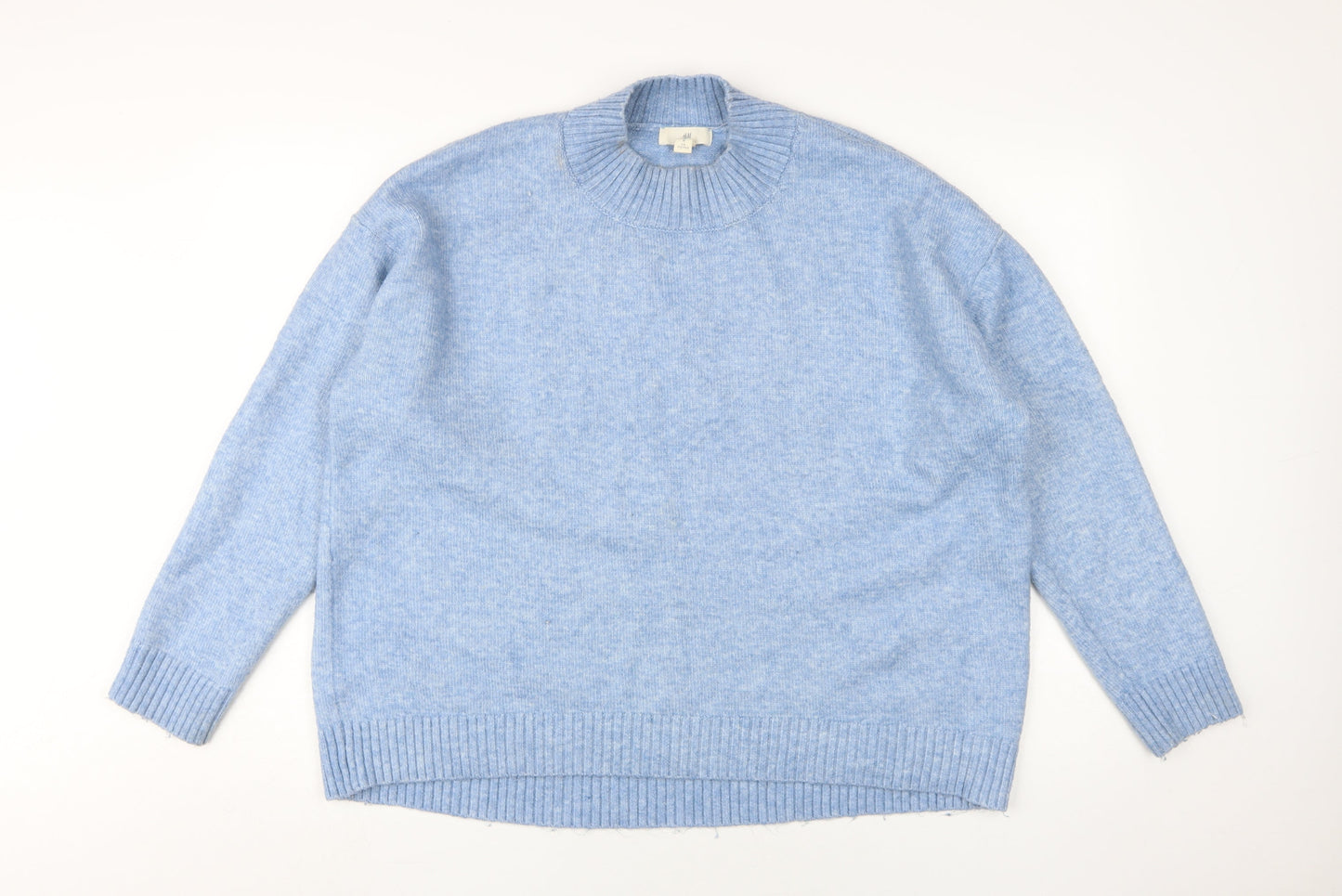 H&M Women's Blue Pullover Jumper - Size M