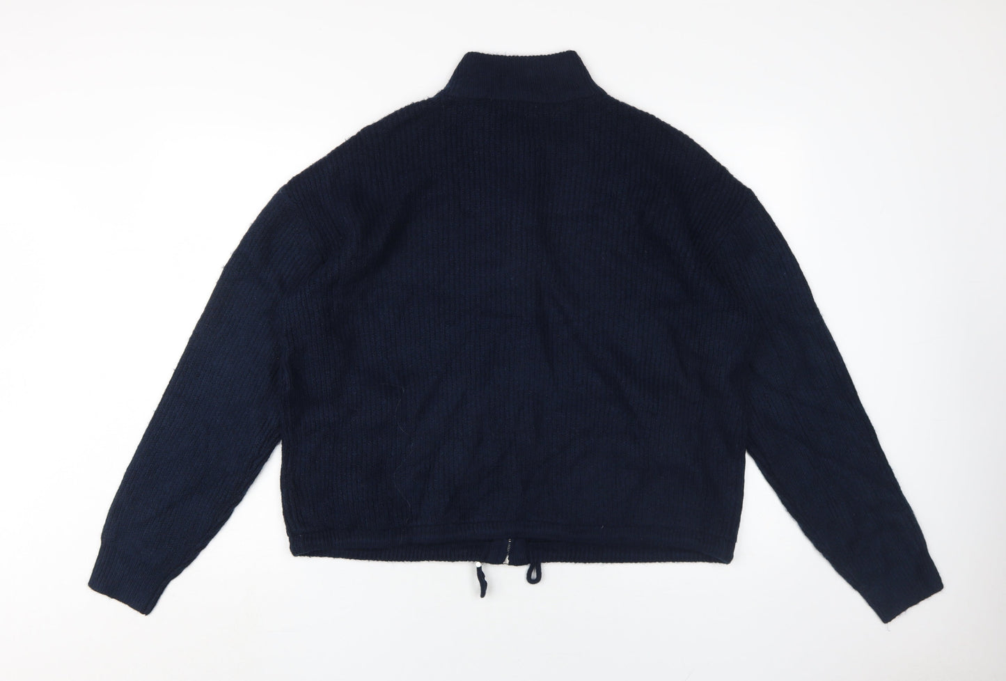 Marks and Spencer Women's Blue Full Zip Jumper L