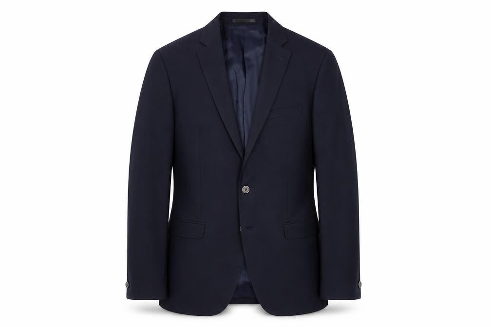 T.M. Lewin Men's Blue Slim Fit Suit Jacket 40L