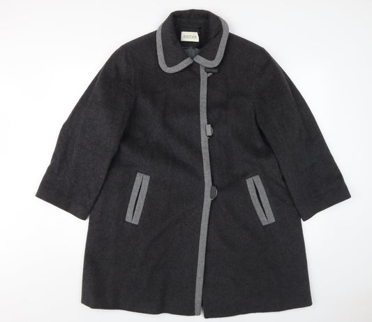 Eastex Women's Black Overcoat Size 12 Classic Style
