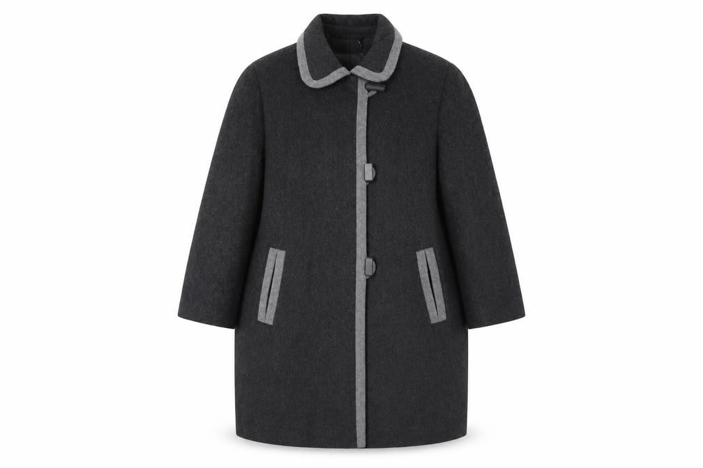 Eastex Women's Black Overcoat Size 12 Classic Style