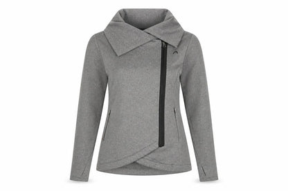Head Women's Grey Biker Jacket - Size S, Casual Style