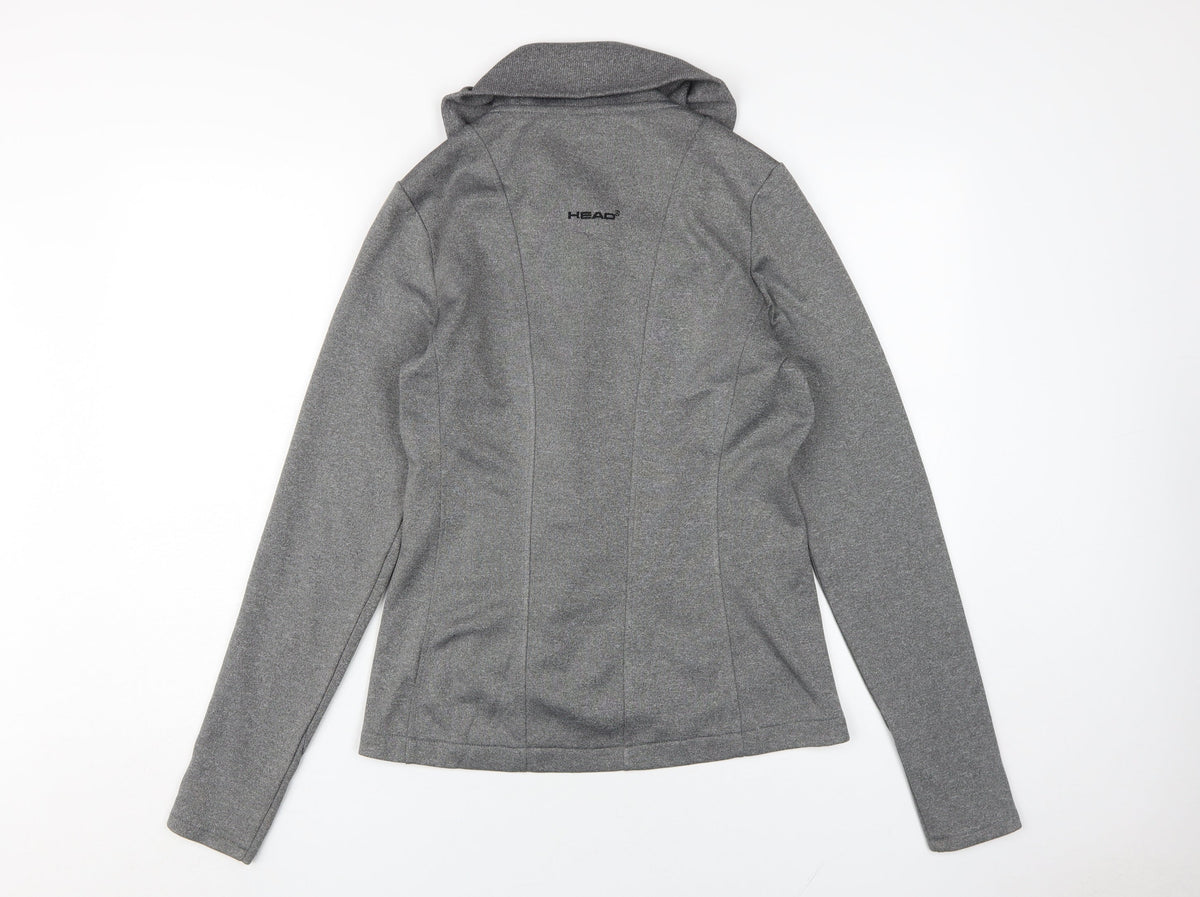 Head Women's Grey Biker Jacket - Size S, Casual Style