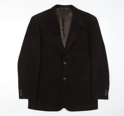 Feraud Men's Brown 38 Single-Breasted Blazer