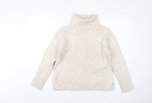 Banana Republic Women's Beige Roll Neck Jumper XS