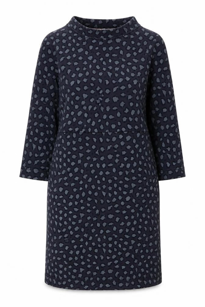 Boden Women's Blue Animal Print Shift Dress - Size 8