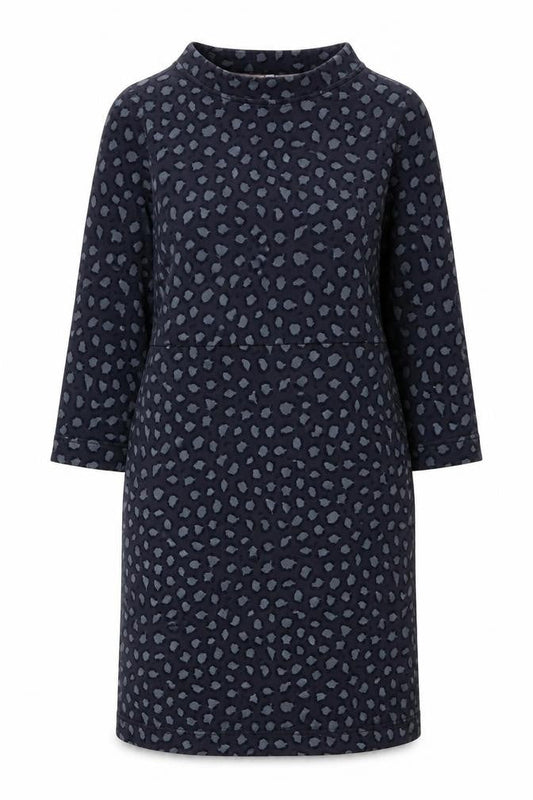 Boden Women's Blue Animal Print Shift Dress - Size 8