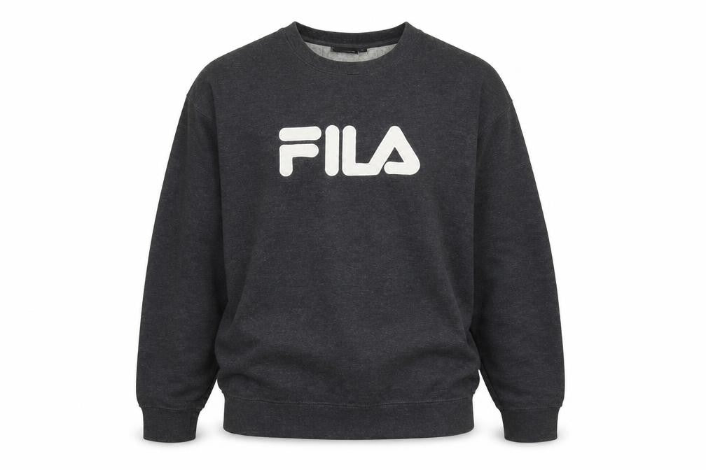 Fila Men's Black Pullover Sweatshirt - Size L
