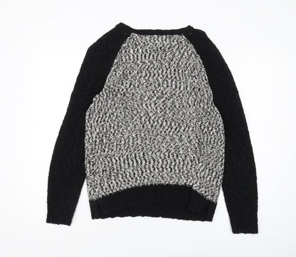 Laura Ashley Women's Black Knit Jumper Size 14