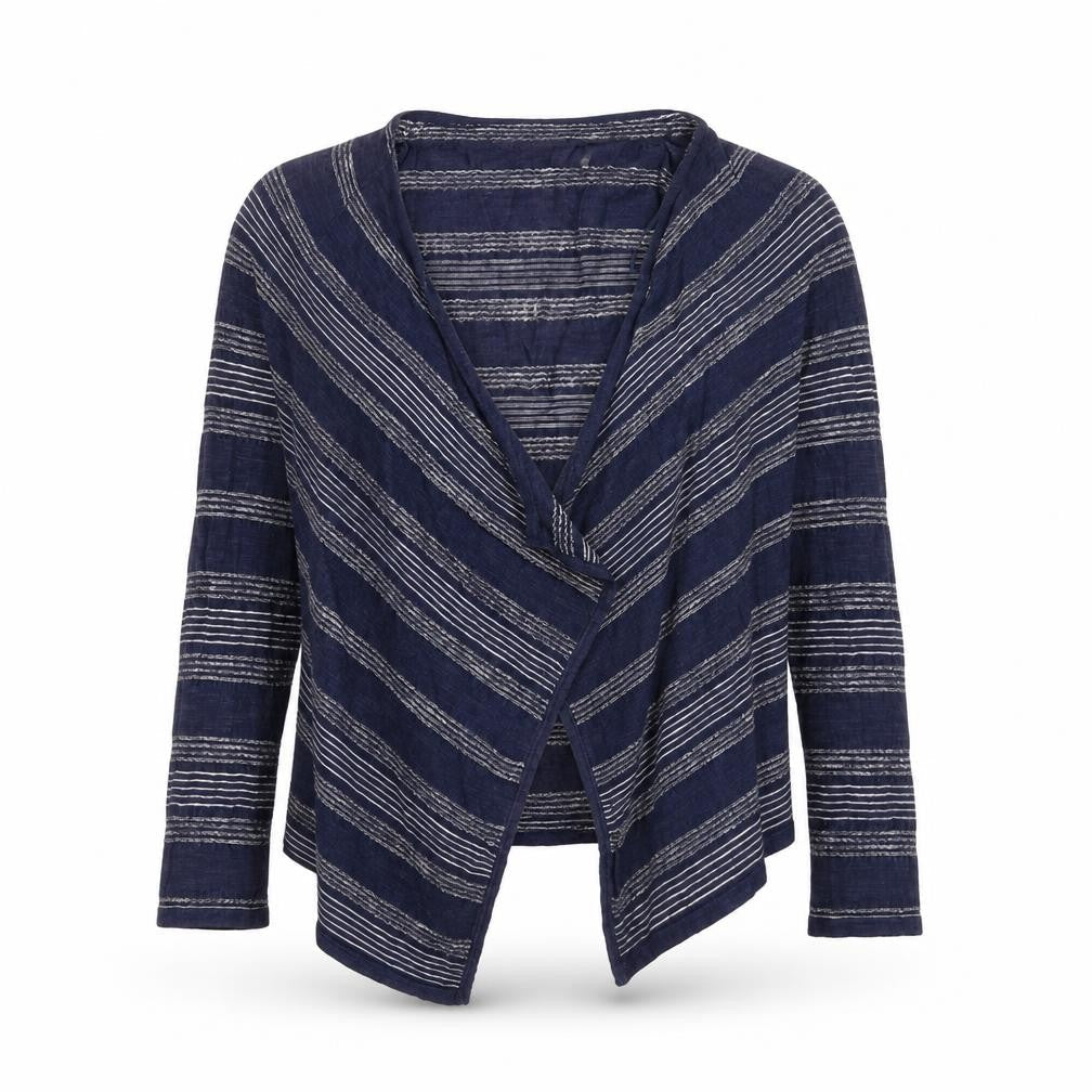 FatFace Women's Blue Striped Cardigan Size 10