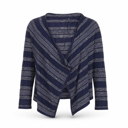FatFace Women's Blue Striped Cardigan Size 10