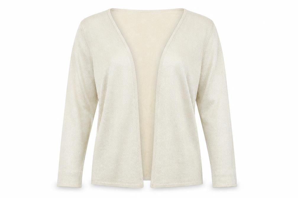 Laura Ashley Women's Beige Cardigan L - Elegant & Lightweight