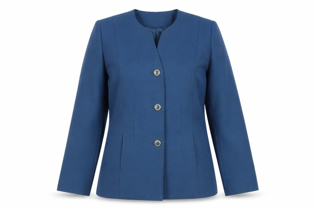 Eastex Women's Blue Suit Jacket Size 10, Regular Fit